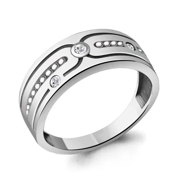 

Ring AQUAMARINE with cubic, silver 925