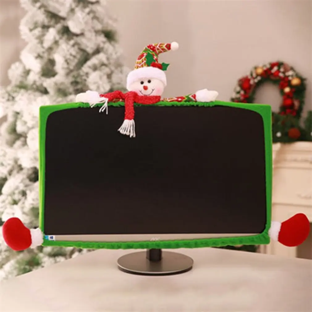 

Christmas decorations Christmas computer set Three-dimensional cartoon Christmas decoration