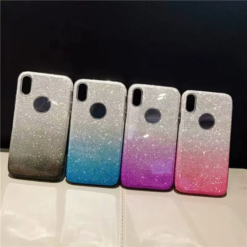 Роскошный цветной блестящий чехол для телефона iPhone 11 Pro XR X XS Max 8 Plus 7 6 6S TPU Защитный