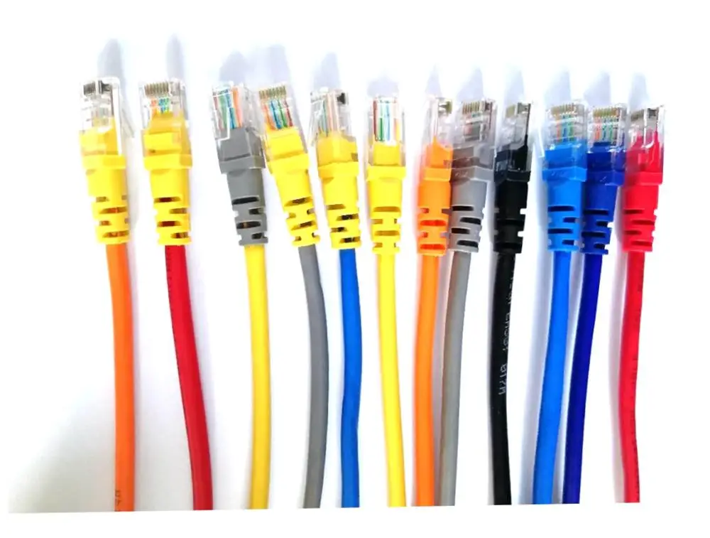 50PCS CAT5 CAT5e CAT6e UTP Ethernet Network Cable Male to Male RJ45 Patch LAN Short cable 10CM 20cm 30cm 50cm 100cm 2m 3m 5m 10m