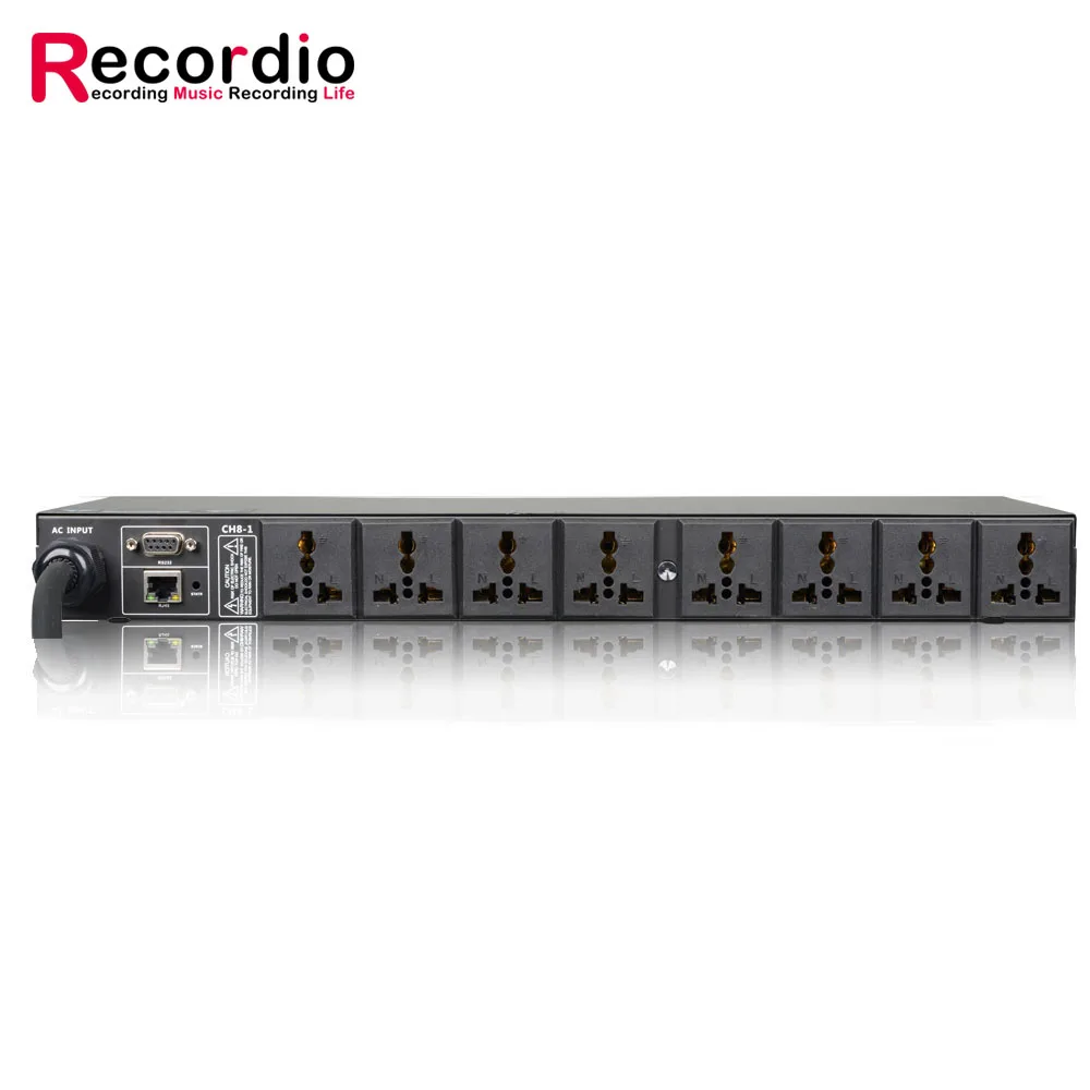 GAX-DV802 profissional 10-channel multi-função controlador de seqüência de fonte de alimentação