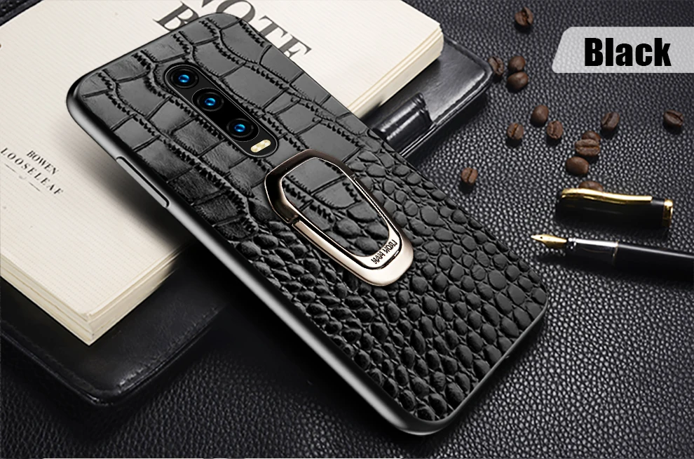 Чехол для телефона из натуральной кожи для Xiaomi mi 9 9t pro 9Lite 8 8SE 8lite A3 с подставкой и кронштейном для Red mi K20 Note 8 pro Note 7 5