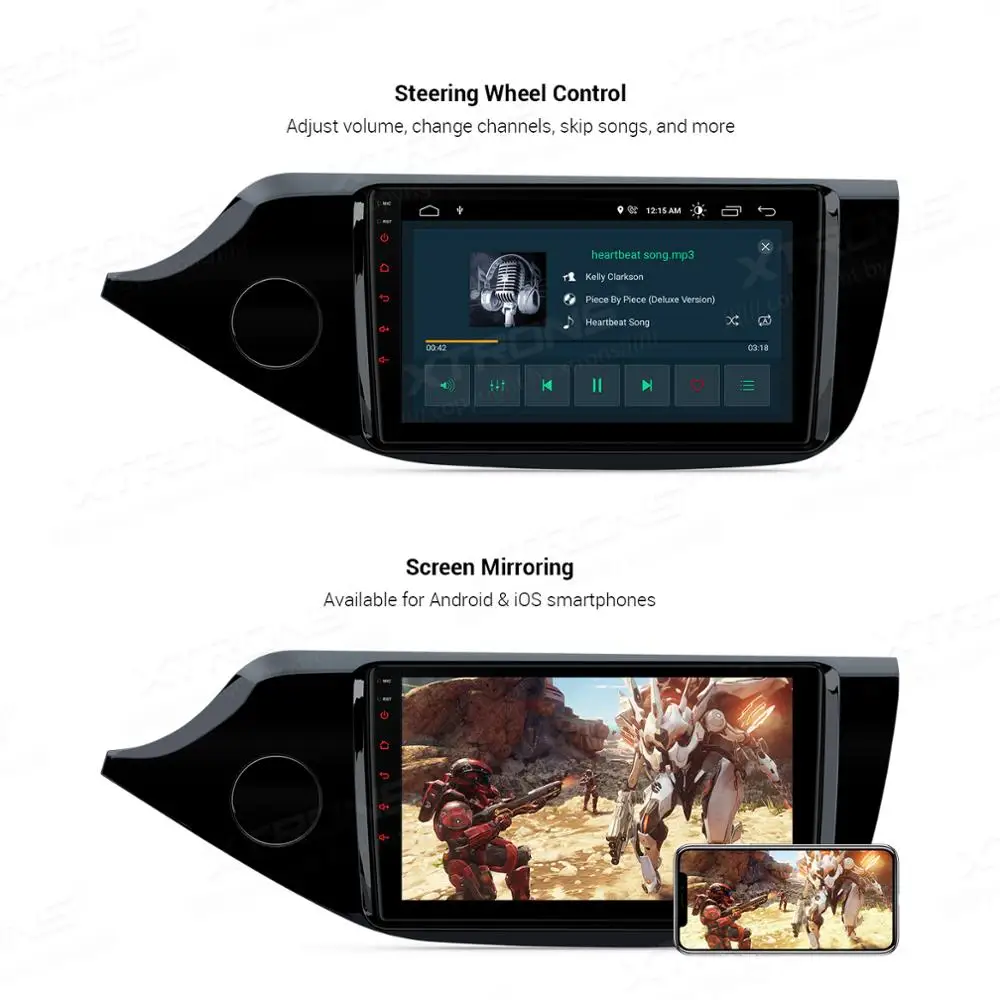 XTRONS " новейший Android встроенный DSP навигационный мультимедийный плеер для Kia Cee 'd 2012- левый руль RCA ips без DVD