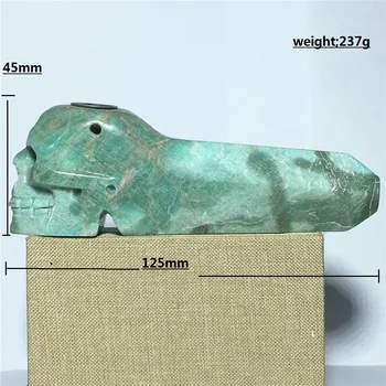 

Natural skulls amazonite quartz Crystal Stone Smoking Tube pipe