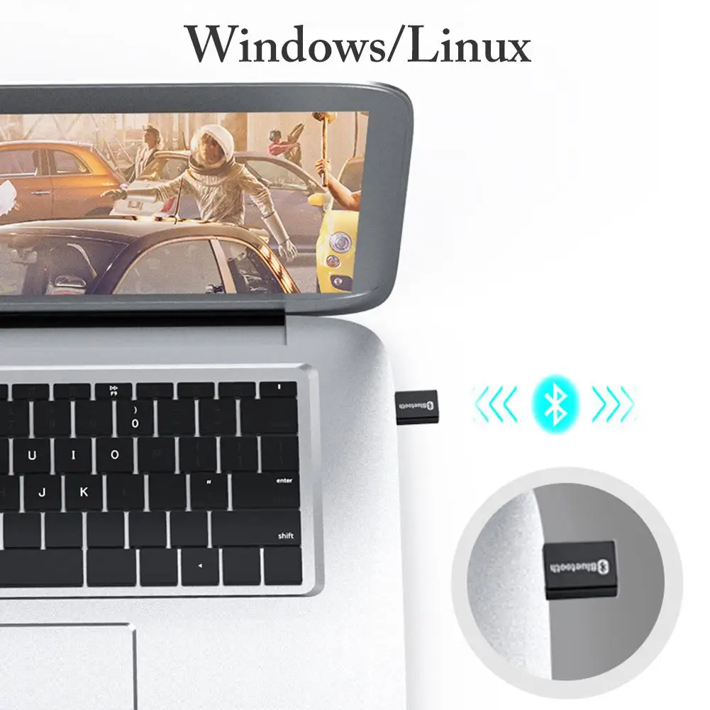 2 в 1 USB Bluetooth 5,0 адаптер аудио передатчик BT приемник Мини USB Bluetooth ключ беспроводной адаптер для компьютера ПК ноутбука