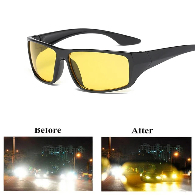 Lunettes De Conduite Anti-éblouissement Pour Moto, Vision Nocturne,  Équipement De Protection Solaire, Pour Conducteurs - Lunettes - AliExpress