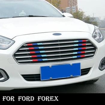 

For Ford 2013-2018 Furuis Three-color Middle-net Color Bar Bright Bar Modification Car Decoration Strip Accessories Supplies