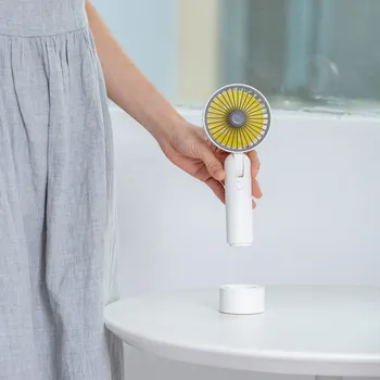 

Summer Mini Cooler Handheld USB Portable Fan USB Rechargeable Folding Fan Travel Outdoor Home Office Quiet Collapsible Desk Fans