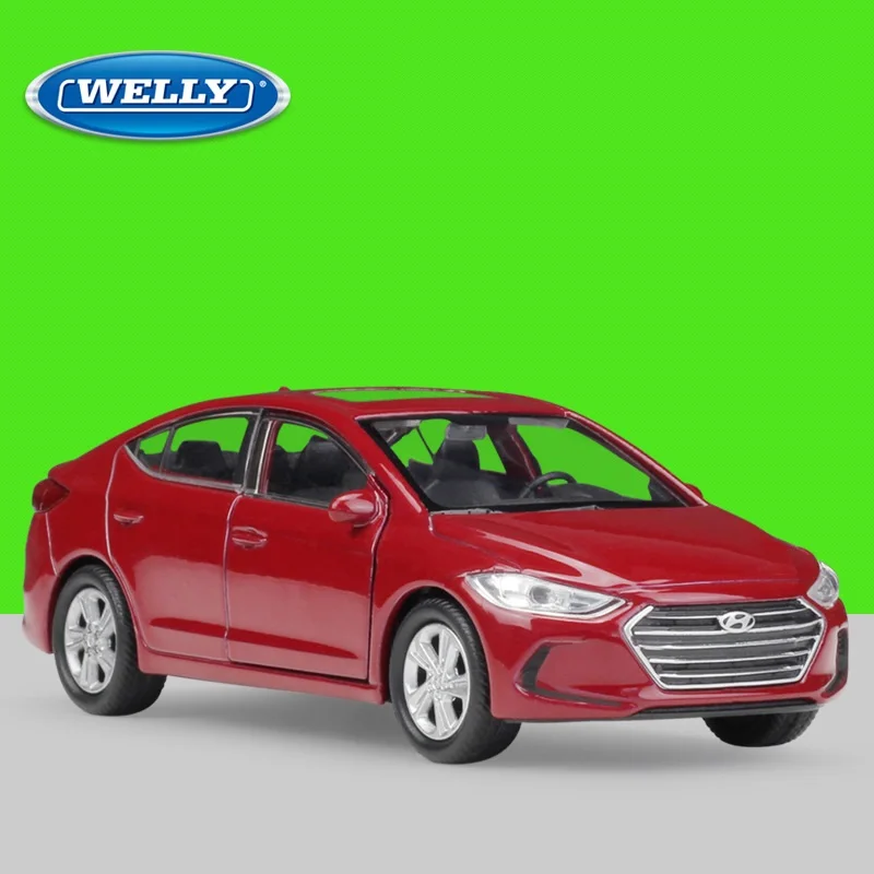 Welly 1:36 литье под давлением Elantra высокого симулятора сплава Модель автомобиля