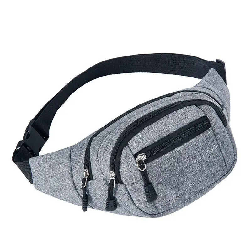 

2019 Solid Color Waist Bag Unisex Belt Pack New Fashion Women Outdoor Chest Handbag Zipper Waist Bags Men Belly Pack Phone Pouch