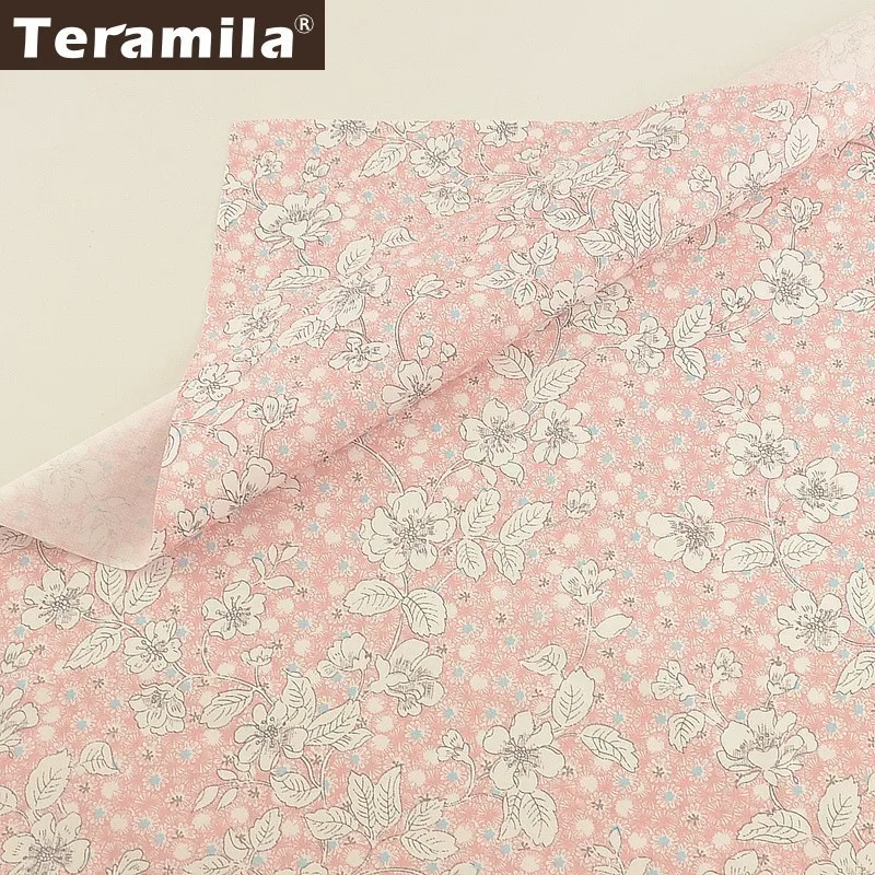 Teramila 40 см x 50 см 7 шт. цветочный дизайн хлопок саржевая Ткань DIY подушка для шитья лоскутное украшение для дома Tissu Tela