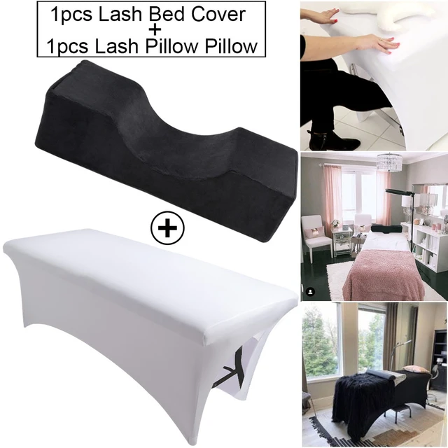 Eyelash Extension Pillow Acrylic Shelf Neck Lash Memory Foam Pillow And  Elastic Lash Bed Cover For Grafting Makeup Tools Salon - AliExpress