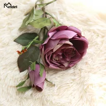 Искусственные розы, искусственные розы, 2 головки, украшение для гостиной, стола, украшения для дома, свадебный набор, украшения, искусственные цветы