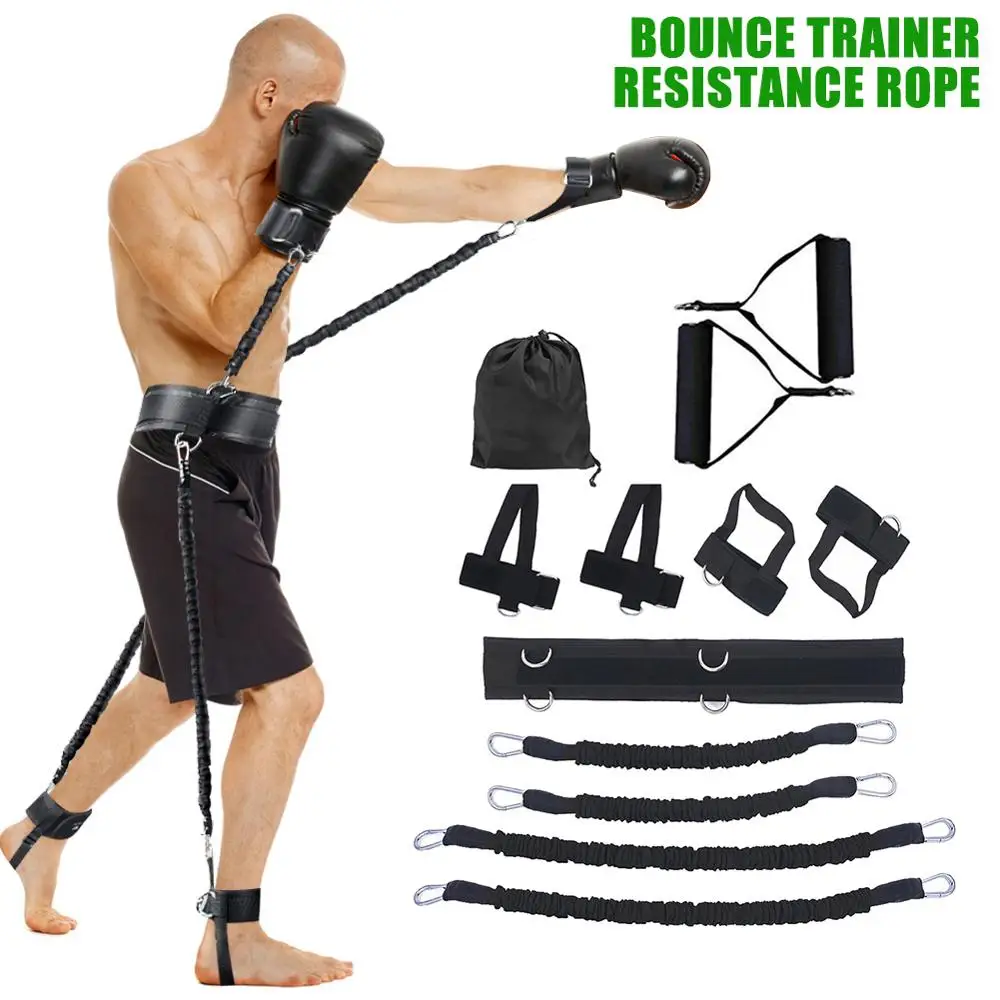 Sports Fitness Resistance Bands Set for Leg and Arm Exercises Boxing Muay Thai Home Gym Bouncing Strength Training Equipment|Resistance Bands| - AliExpress