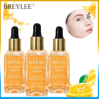 

BREYLEE Vitamin C Whitening Serum Facial Brighten Fade Dark Spots Freckle Anti-aging Serum Anti Melanin Skin Face 3pcs
