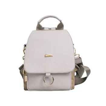 

New PU casual fashion trend shoulder bag female high school college student backpack forest multi-purpose backpack