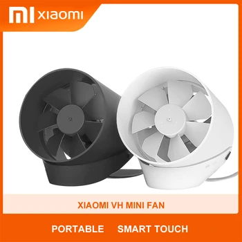 

Xiaomi Vh Mini Fan Portable Ventiladors USB Fan Ultra Quiet Smart Touch Summer Radiator Futaba Office Desktop Student Dormitory