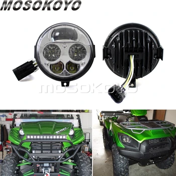 

For Kawasaki ATV UTV Custom LED High Low Beam Headlight for Kawasaki Teryx 4 750 EPS LE 2012-2015 2016 Teryx4 Brute Force 750