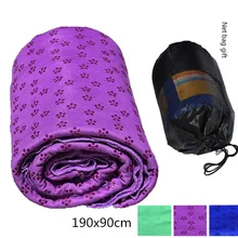 Нескользящий коврик для йоги, полотенце, Противоскользящий коврик из микрофибры для йоги, размер 190x90 см, полотенце для магазина, одеяла для Пилатес, фитнеса