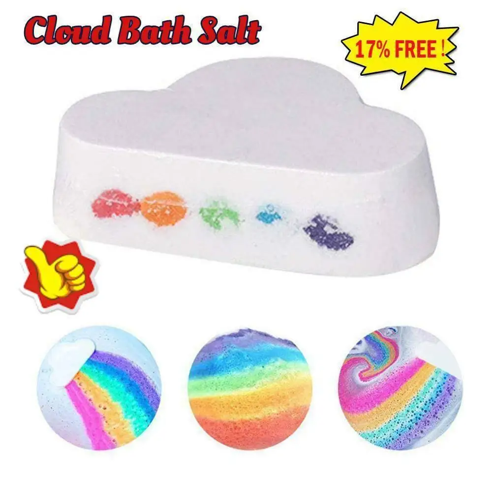 

Rainbow Cloud Bath Bomb Essential Oil Bathing Ball Bubble Exfoliating Moisturizing Skin Care Natural Bubble Shower Bombs Ball