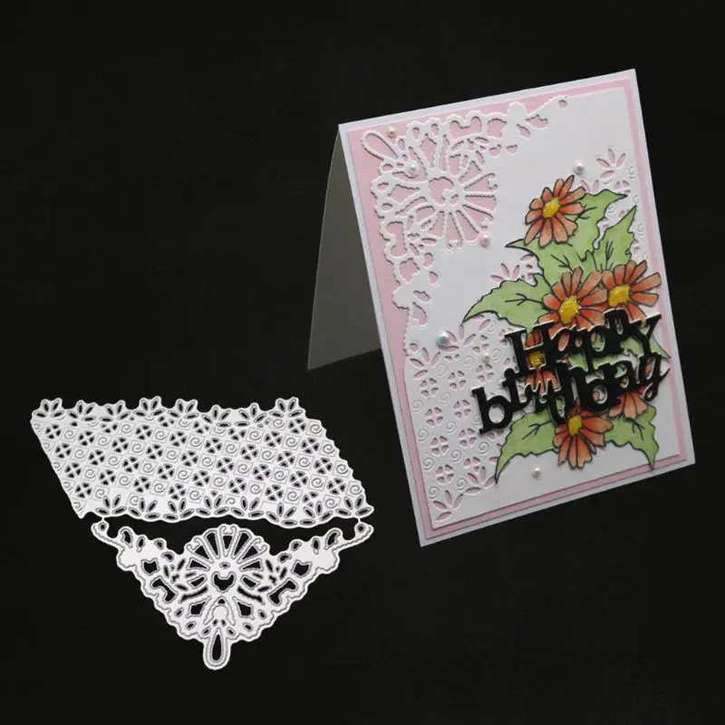 

1Set Creative Lace Metal Cutting Dies Stencil DIY Scrapbooking Album Stamp Paper Card Embossing Crafts Decor