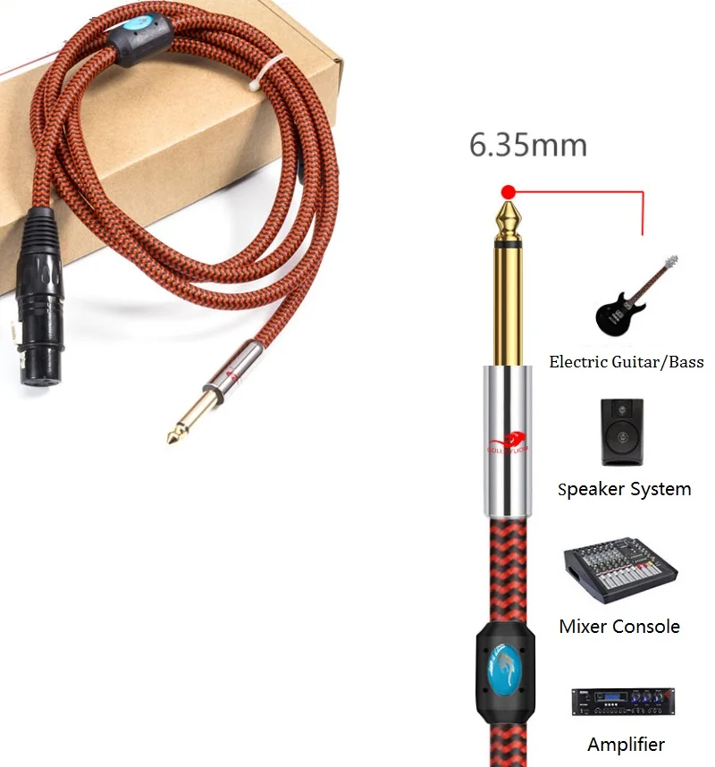 XLR -1/4 &TS  6.35mm   ̺,  ͼ ϷƮ Ÿ̽ ũ  뷱 ڵ