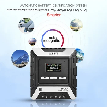 

Solar Charger Controller 10a 20a 30a Solar Cell Panel Regulator Charge Discharge Controller For Home Pv System 12V/24V/48V