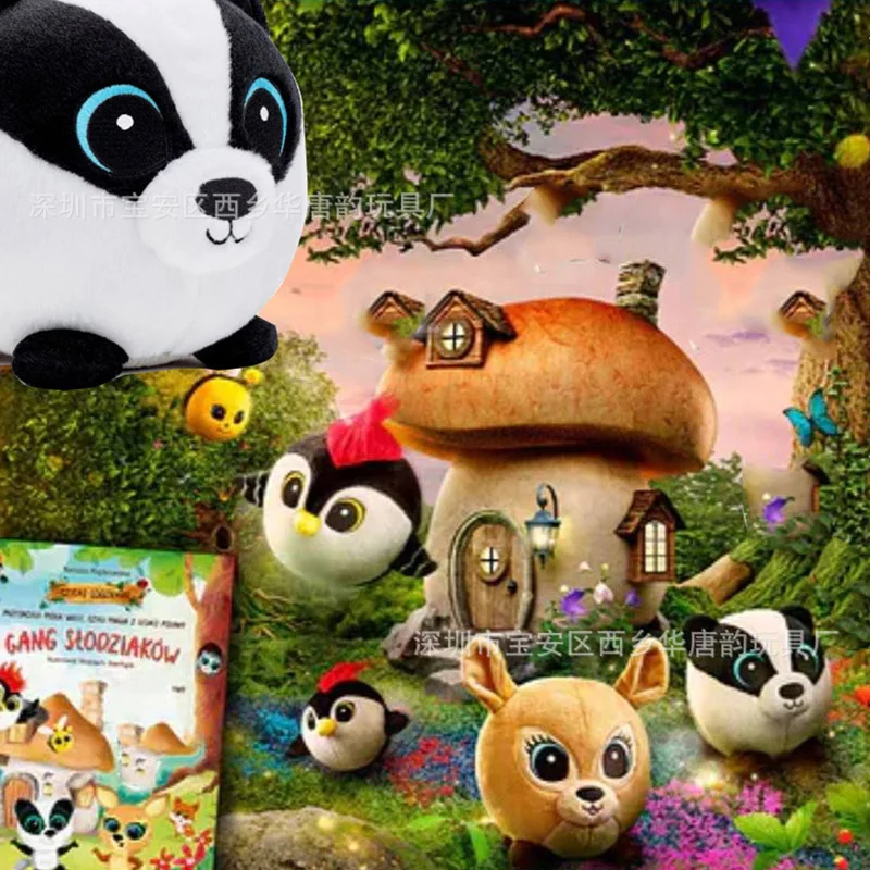 

Funny Sweetie animal plush toy rabbit owl fox Biber hedgehog lynx bear stuffed dolls kid christmas birthday gift gang slodziakow