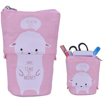 

Stand Up Telescopic Pencil Holder Pen Box Cartoon for Students