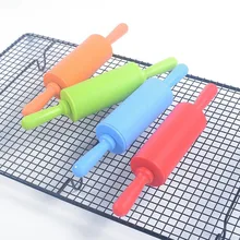 Деревянная ручка, силикон скалка Инструменты для выпечки