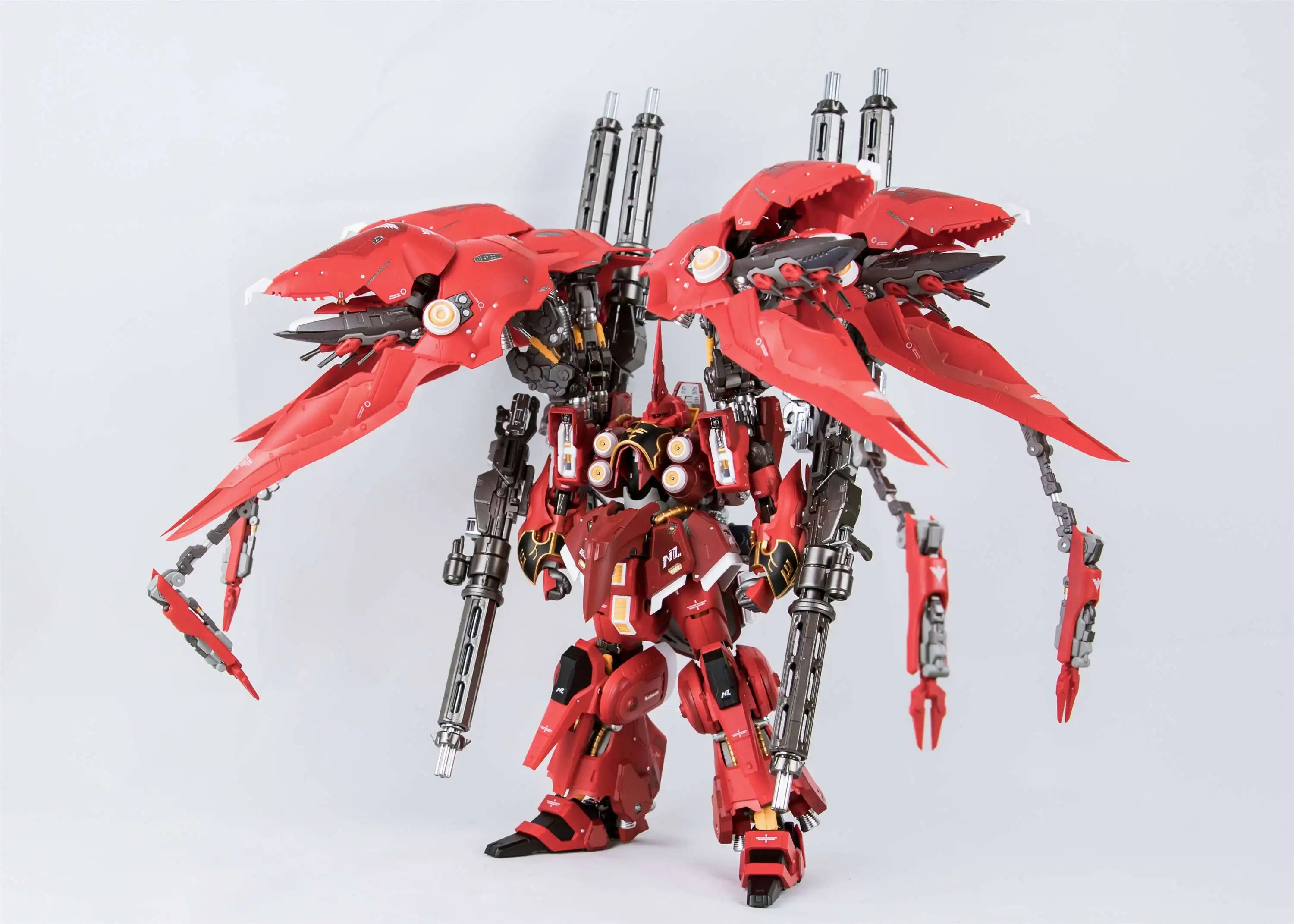 Фигурка из металла, робот, металлический клуб MC 1/100, NZ-666 Kshatriya, красная версия