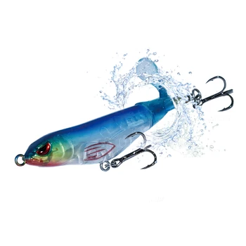 

110mm 15.3g Whopper Popper Hard Floating swimbait with unique Rotatable Soft Tail Artificial Bait Fishing Lure surface lure