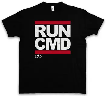 

Run CMD T-Shirt DMC Hacker Computer Scientist Nerd Mr. Robot Computer Geek