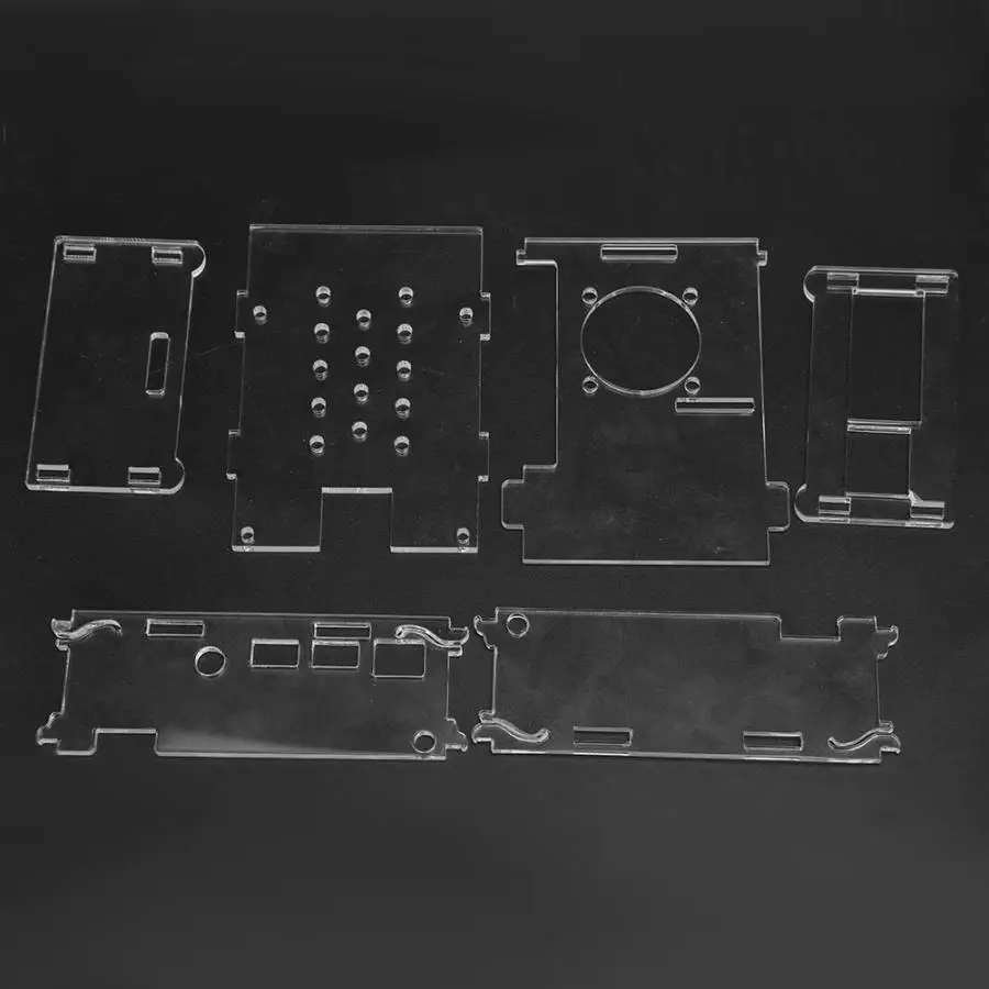 Защитный корпус Оранжевый pi Прозрачный акриловый корпус+ вентилятор охлаждения+ теплоотвод набор подходит для Raspberry Pi 4 Модель B