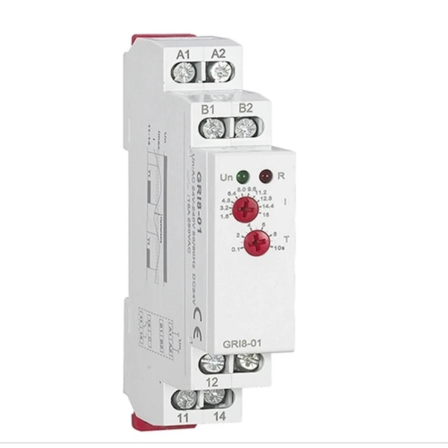 GRV8-01 Voltage Protection Relay AC220V DC Voltage Controlled Relay Over Under Voltage Control Relay-everfar
