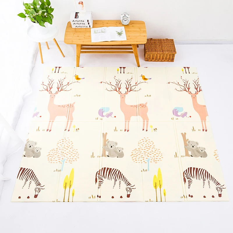 Baby Play Mat Waterproof XPE Soft Floor Playmat Foldable Crawling Carpet Kid Game Activity Rug Folding Blanket Educational Toys