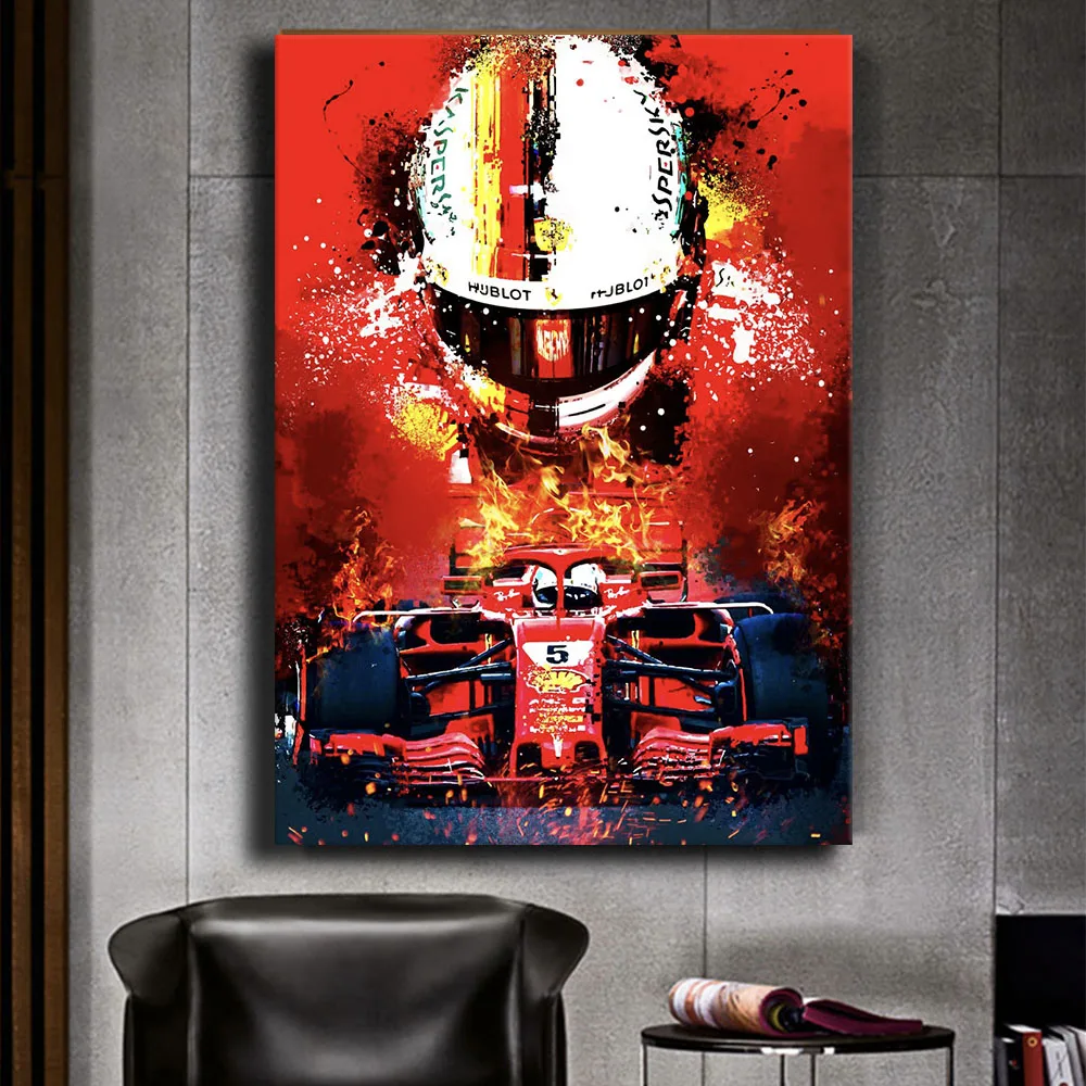 Motorcycle Game Poster Picture Auto Motocross Silk Posters Motorbike