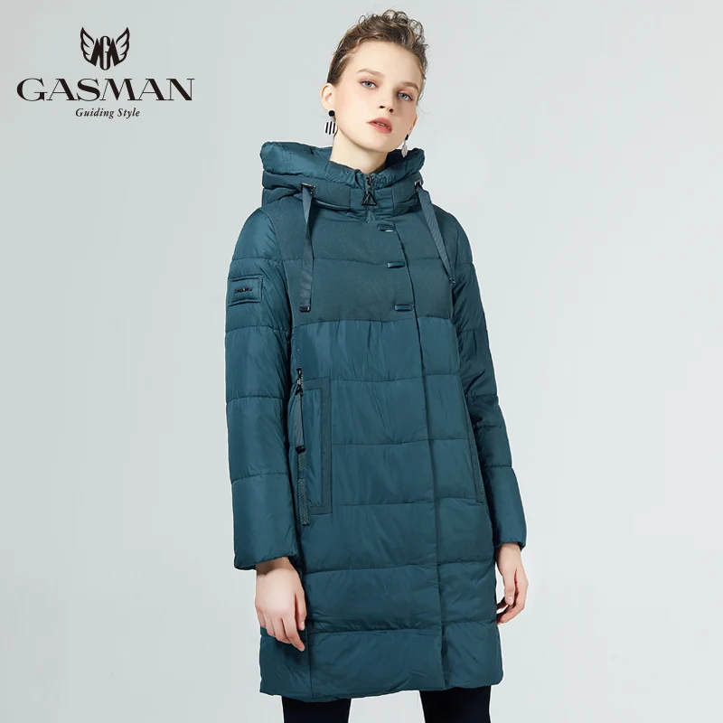 Koop Gasman 2019 Winter Vrouwen Parka Nieuwe Collectie Winddicht Vrouwen Dikke Jas Hooded Europese Stijl Vrouwen Warme Jas down