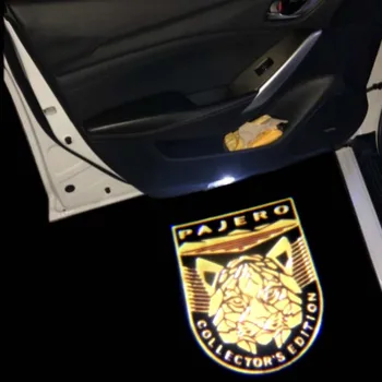 

2pcs Car Logo Light PAJERO LED Car Door Light for Mitsubishi PAJERO V87 V93 V97 4 2 3 V33 Lynx PAJERO Mitsubishi Courtesy Light