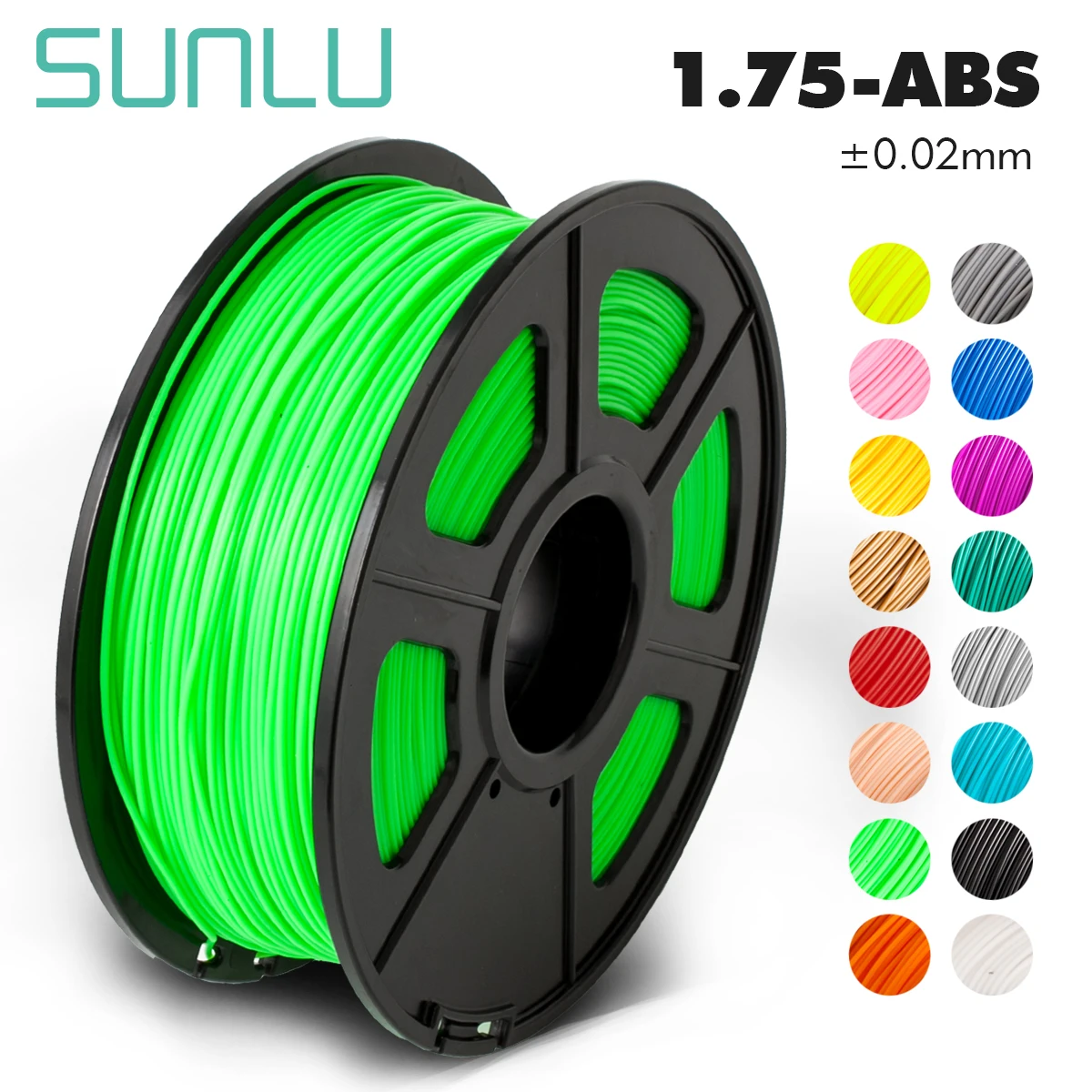 

SUNLU 3d printer filament ABS 1kg 2.2 LBS 3d Printing filament for 3D Printers and 3D Pens for kids doodling gift printing