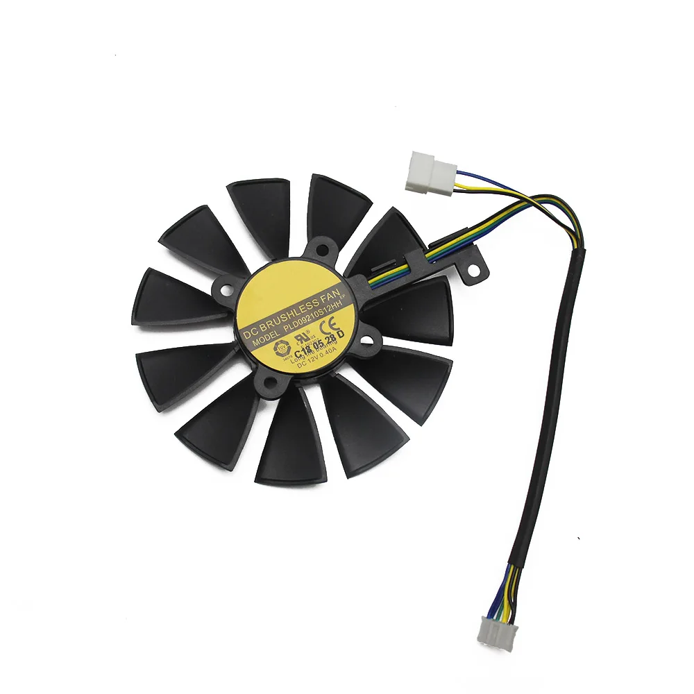 87 мм PLD09210S12HH DC 12V 0.50A охлаждающий вентилятор для ASUS Strix GTX 1050 1060 1070 1080 GTX 970 RX 480 Графика карты вентилятор охлаждения