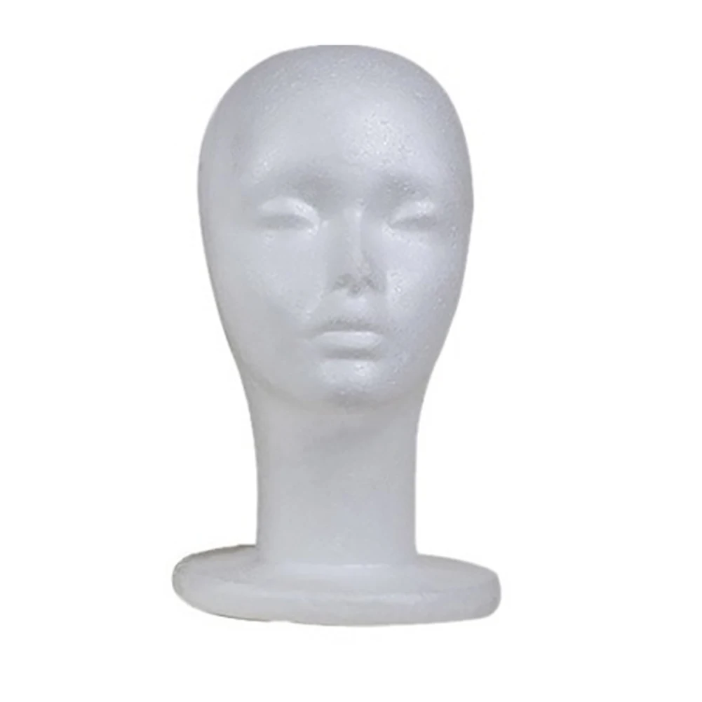 Styrofoam Mannequin Head Model Sunglasses Eyeglass Stand Hat Cap Display Holder
