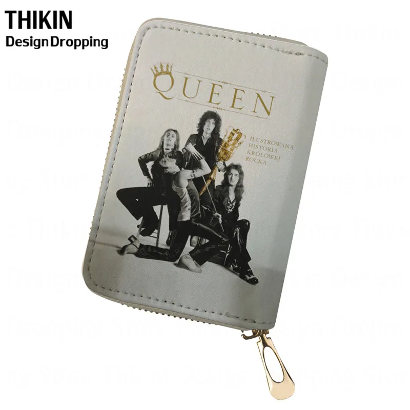 Тикин Фредди Меркурий печать женский Телефон держатель для карт queen Band кошелек кредитный держатель для карт мужская кожаная дорожная Обложка для паспорта - Цвет: as picture