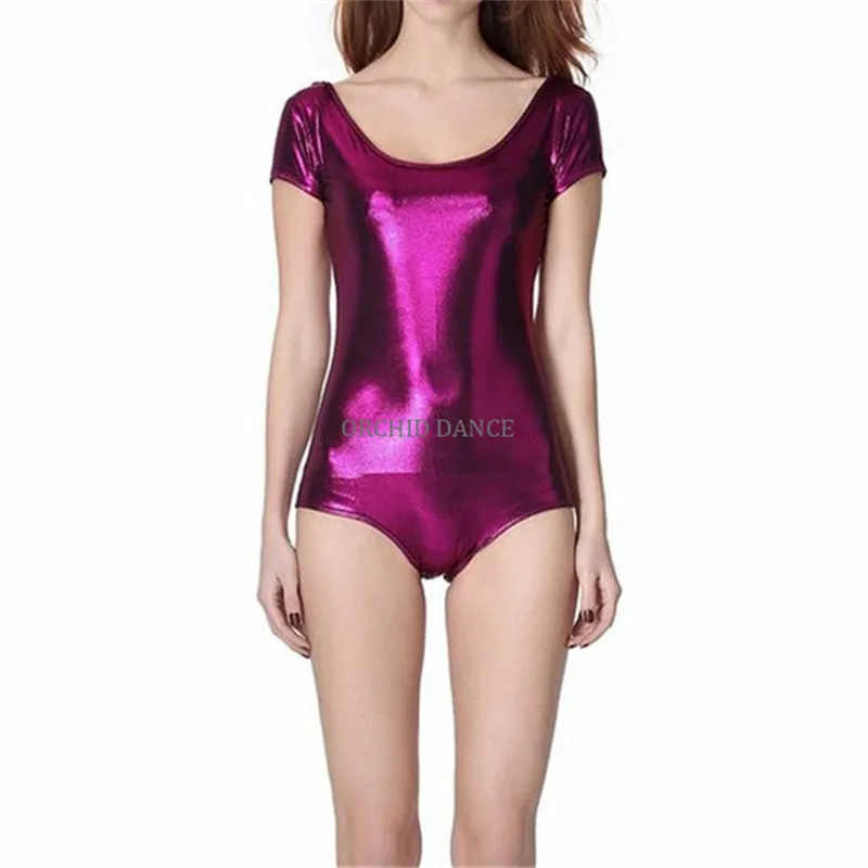 

Fast Delivery Short Sleeve Women Auldt Gymnastics Purple Leotard