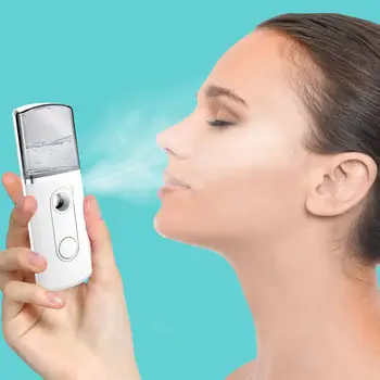 

Face Stream Beauty Spray Hand-held Water Machine Moisturizing Nano Ionic Mist Face Humidifier Sauna Facial Pore Cleansing Tool
