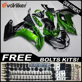 

Custom fairing for 650R ER6f 2012-2015 ABS motor panels Body Kit green+gifts