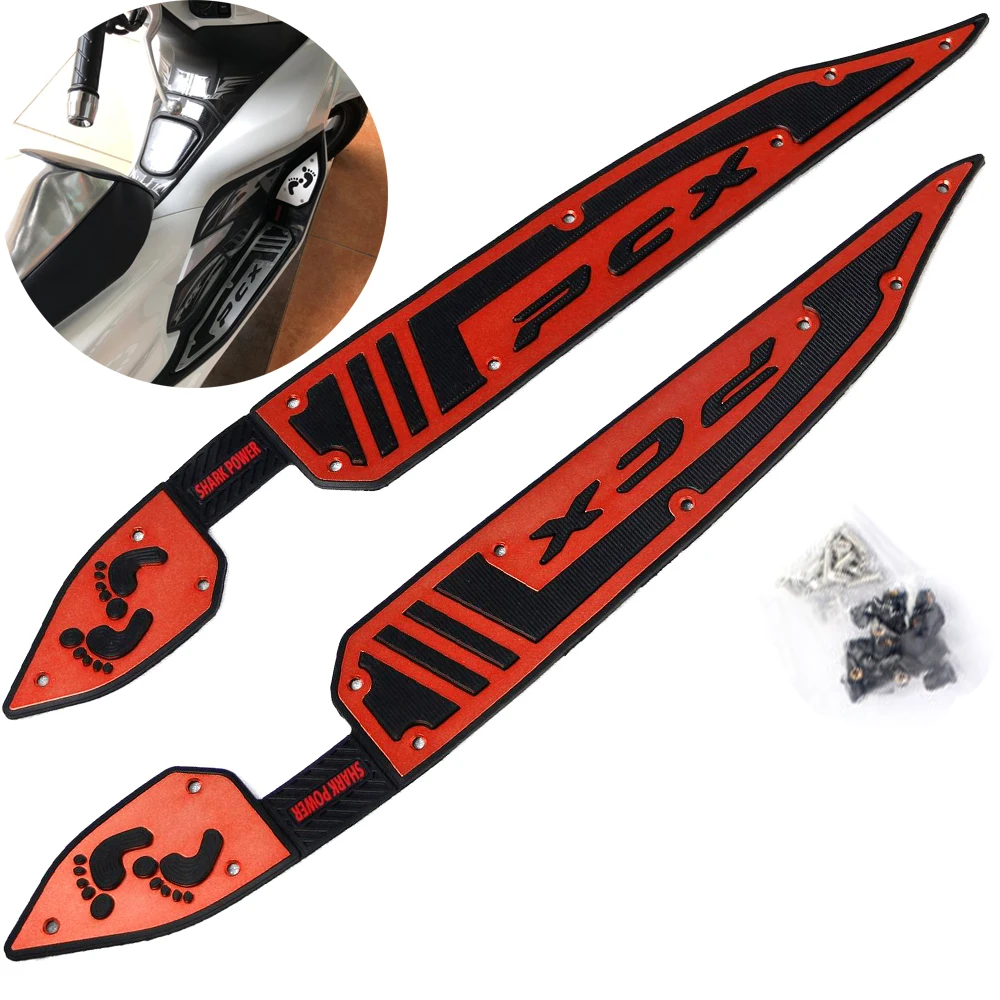 

For HONDA PCX150 PCX125 Motorcycle PCX 125 150 2018 2019 2020 CNC Front Rear Footrest Footboard Step Floorboards Pegs Plate