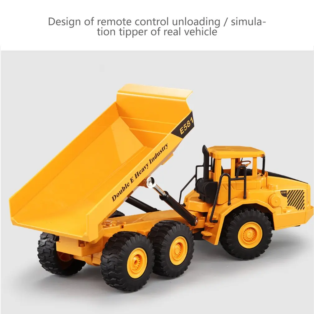 RC самосвал Модель 2,4 Ghz игрушечный самосвал с дистанционным управлением RC инженерные автомобили транспортные средства наклонная тележка для рождественского подарка E581-003
