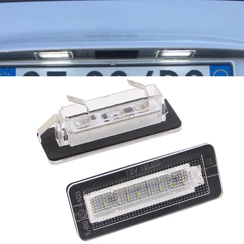 

2pcs Car LED License Plate Lights For Smart Fortwo Coupe Convertible 450 451