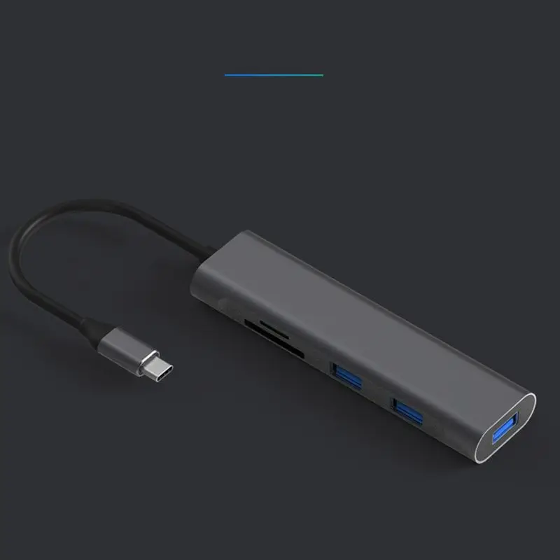 5 в 1 USB C концентратор ключ с type C концентратор SD/TF кард-ридер для MacBook Air Pro и других ноутбуков type C